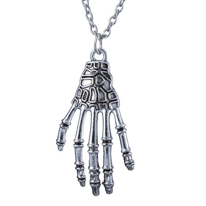 Punk Retro Paw Print Pendant Necklace in Stainless Steel