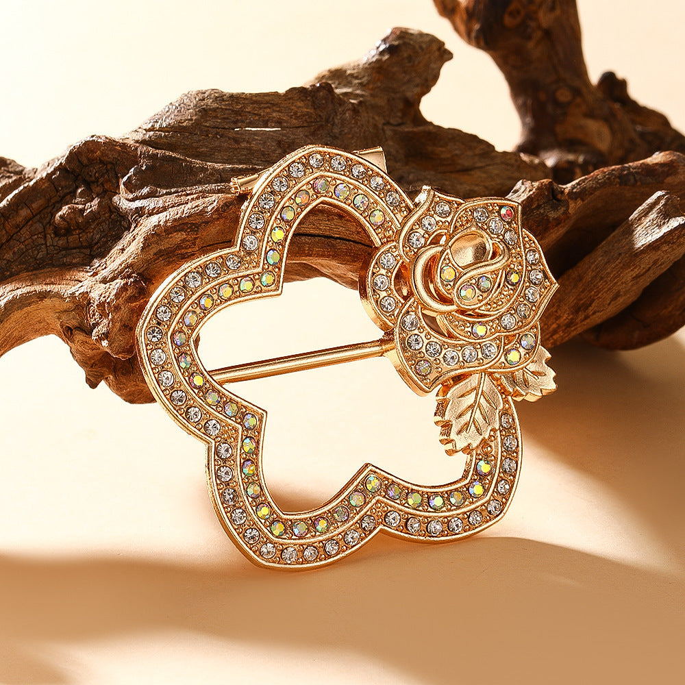 Butterfly Waist Clip Brooch | Alloy Diamond Korean Unisex