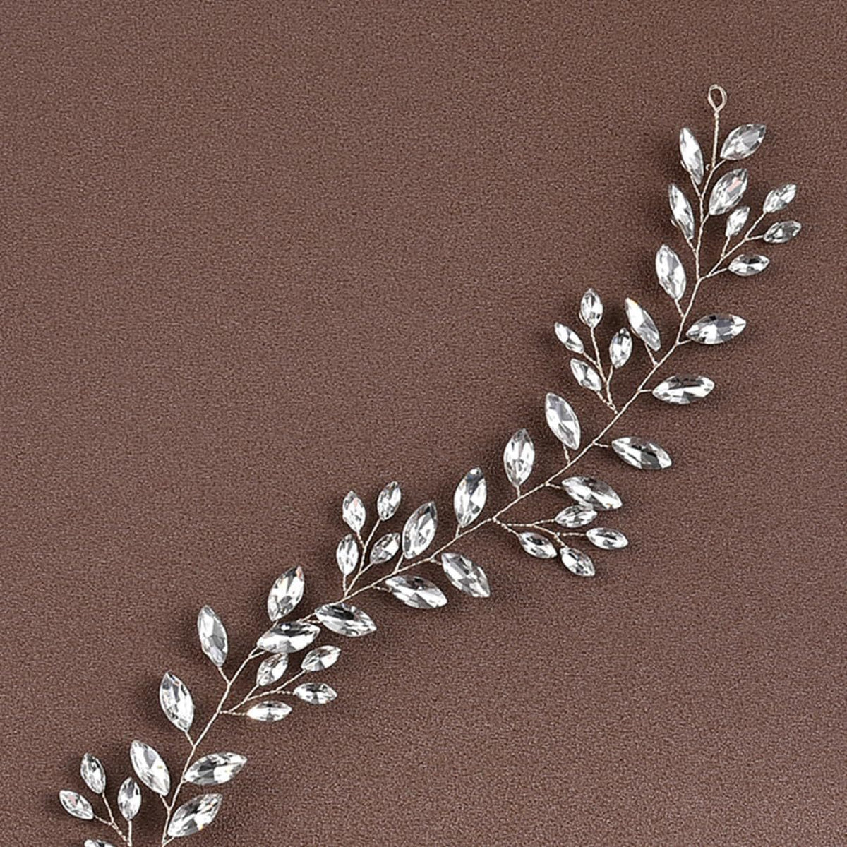 Horse Eye Rhinestone Chain Headband | Crystal Flower KC Gold Silver