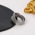 Double Stacked Band Ring for Women | Minimalist Two-Band Design