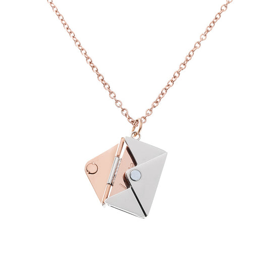Envelope Love Letter Collarbone Necklace