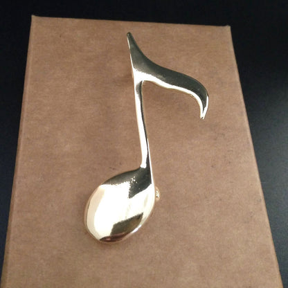 Musical Note Brooch | Alloy Electroplated Yellow Celebrity Street