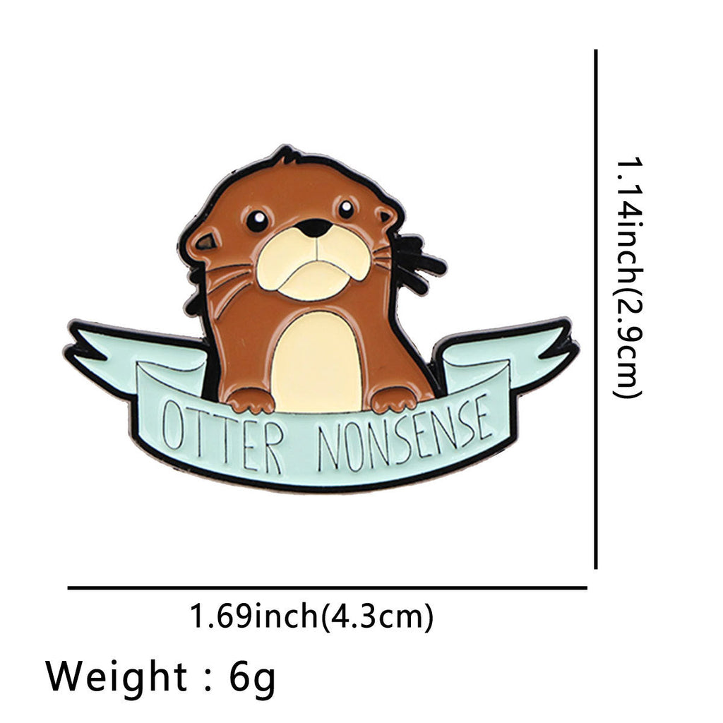 Water Bottle Brooch Badge | Zinc Alloy Cute All-Match Accessory
