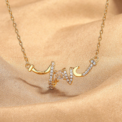 LOVE Letter Pendant Necklace for Women | Gold and Silver