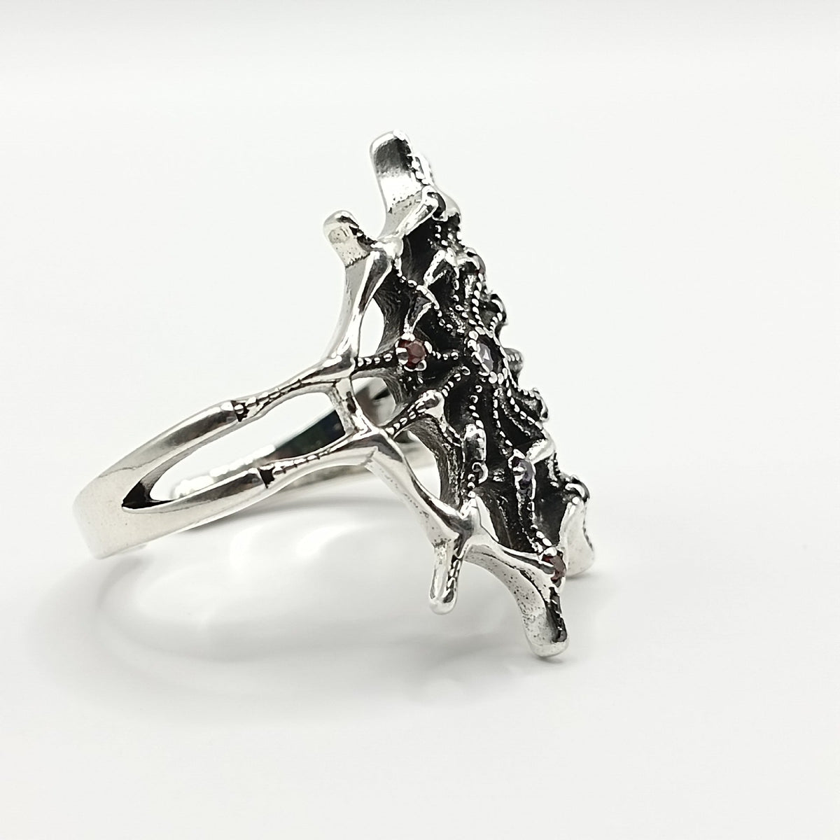 Spider Web Open Ring | Retro Hollow Copper Unisex
