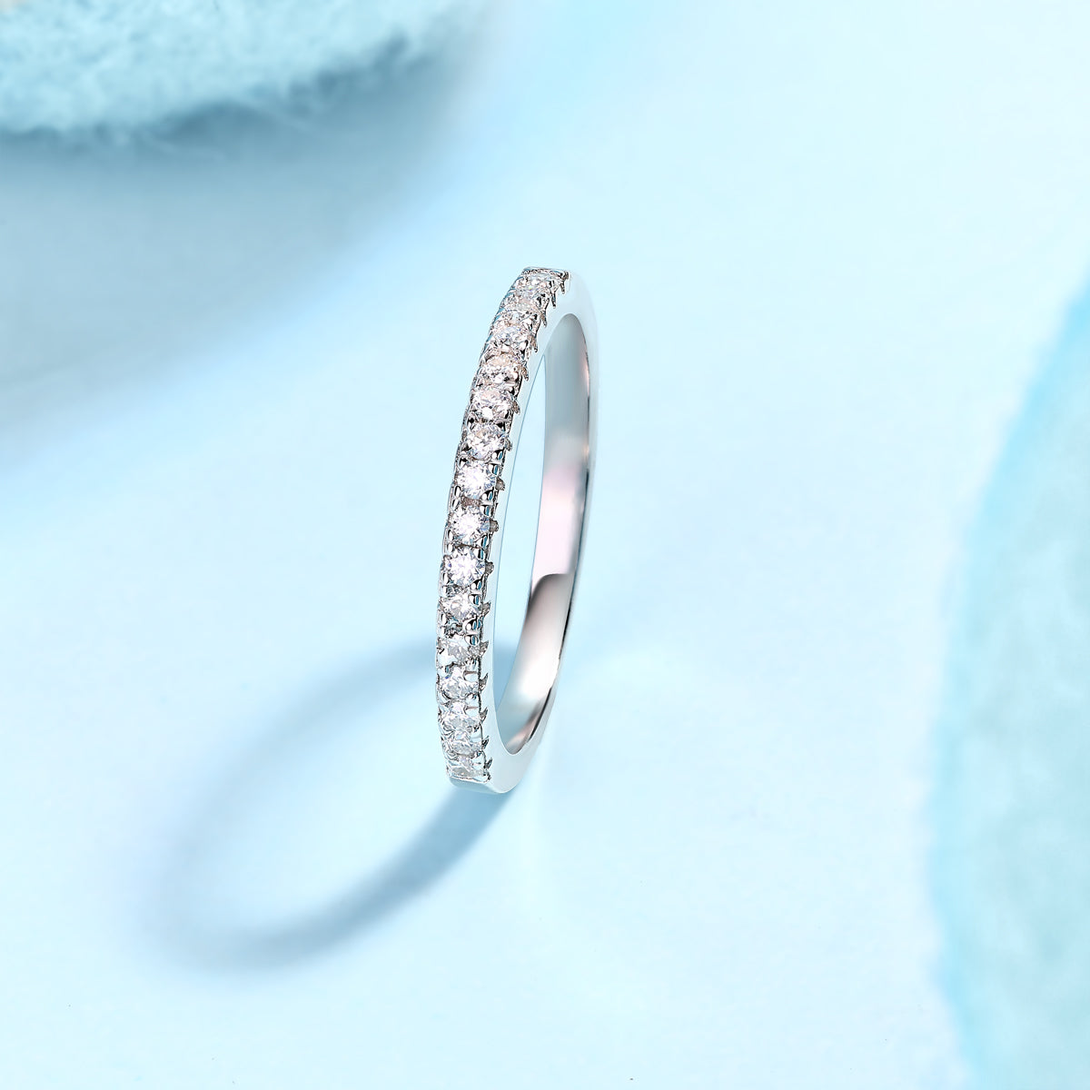Parallel World Moissanite Ring Set | S925 Silver Gold Rose Gold