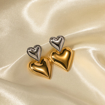 Zofia Heart Earrings | Stainless Steel INS Style Love Stud