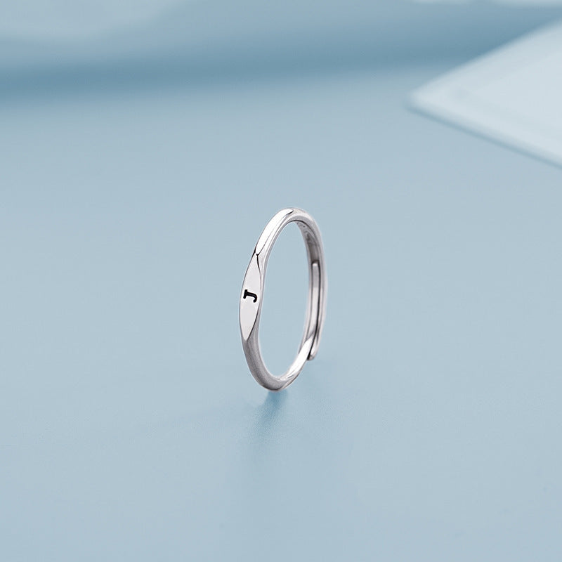 26 Letters Initial Ring | Copper Adjustable Women's Personalised