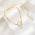 Star Heart Rhinestone Anklet | Rhinestone Gold Silver European
