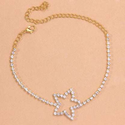 Star Anklet | Alloy Five-Pointed Star Beach Summer