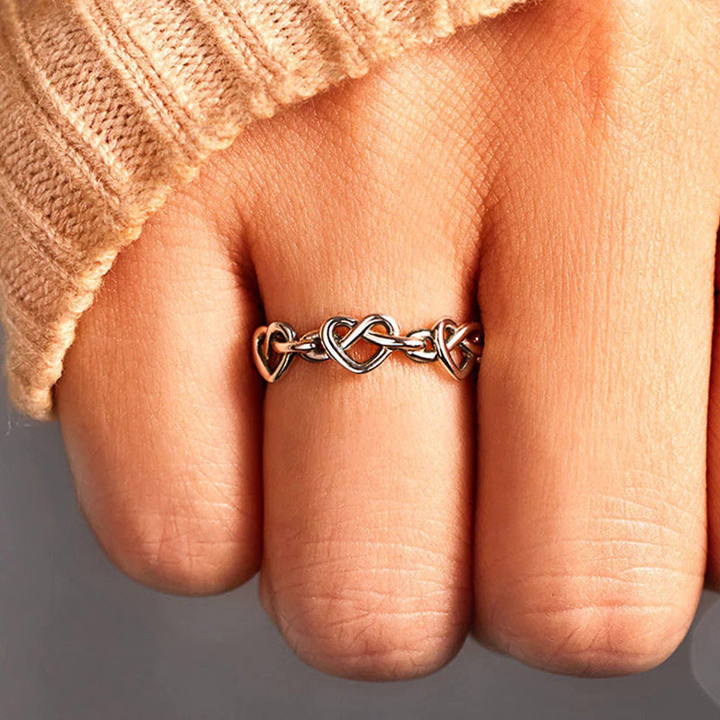 Heart Cross Ring for Women | Musical Note Copper