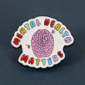 Body Organ Brooch | Alloy Plated White Pink 2.5cm Creative