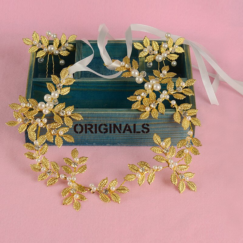 Retro Pearl Wedding Headband | Alloy Geometric Handmade Individual