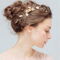 Crystal Diamond Bridal Hair Comb | Handmade Wedding Disc Insert