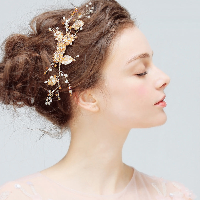 Crystal Diamond Bridal Hair Comb | Handmade Wedding Disc Insert