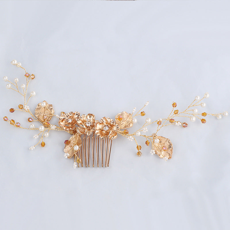 Crystal Diamond Bridal Hair Comb | Handmade Wedding Disc Insert