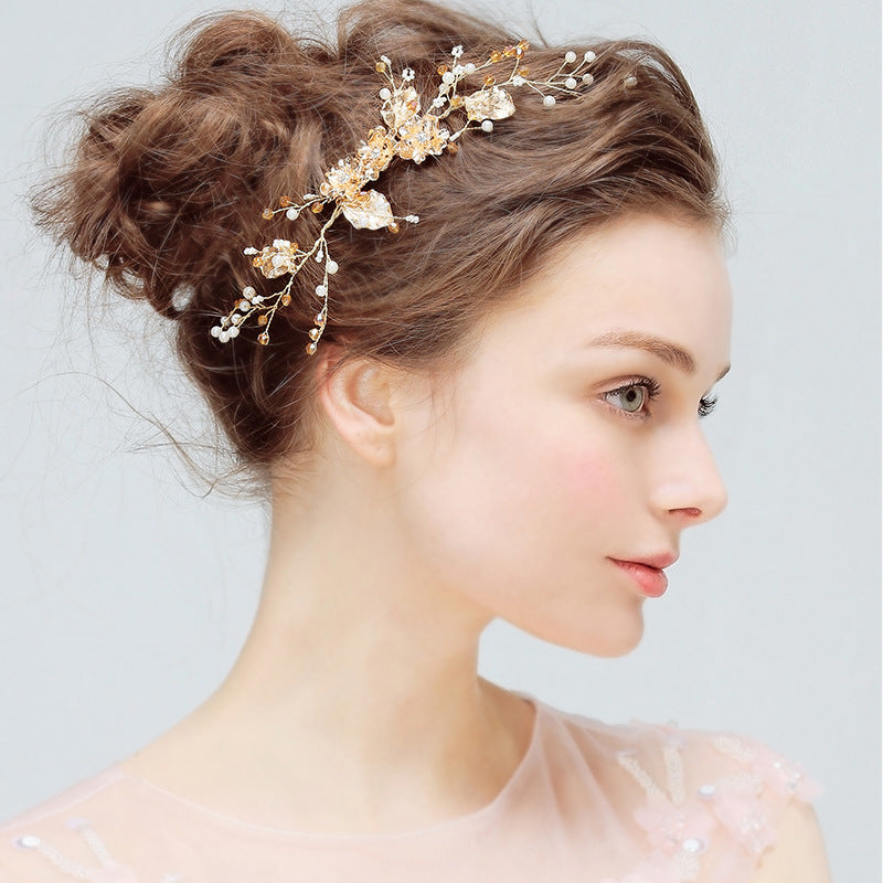 Crystal Diamond Bridal Hair Comb | Handmade Wedding Disc Insert