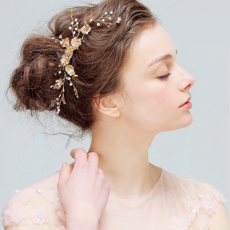 Crystal Diamond Bridal Hair Comb | Handmade Wedding Disc Insert
