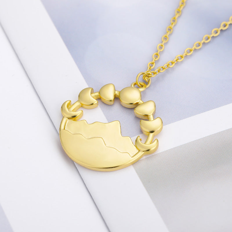 Moon Pendant Necklace for Women | Celestial Design