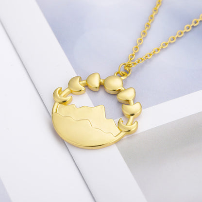 Moon Pendant Necklace for Women | Celestial Design
