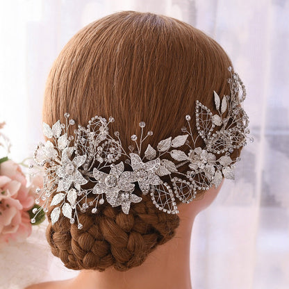 Alloy Flower Hair Accessories | Water Drill European Wedding Gift