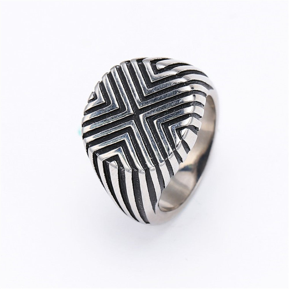 Retro Floral Punk Ring