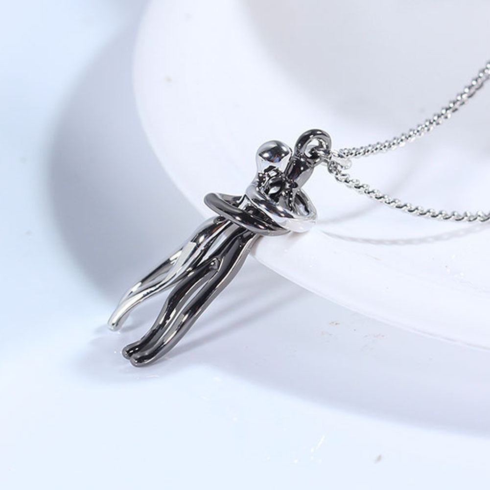 Love Hug Pendant Necklace | Unisex Collarbone Chain