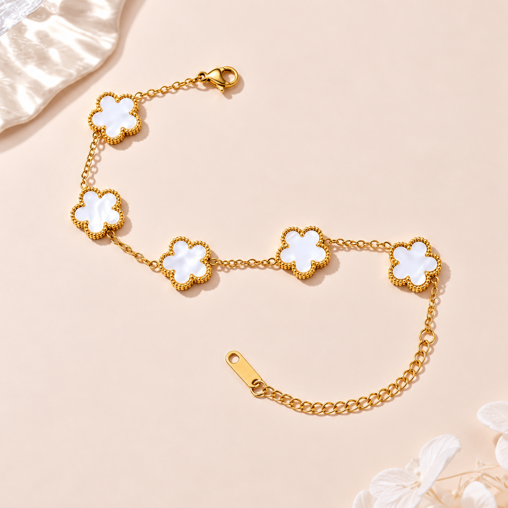 Men's Flower Chain Bracelet