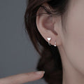 Ear Bone Stud Earrings | Brass Heart Star Round 3 Styles