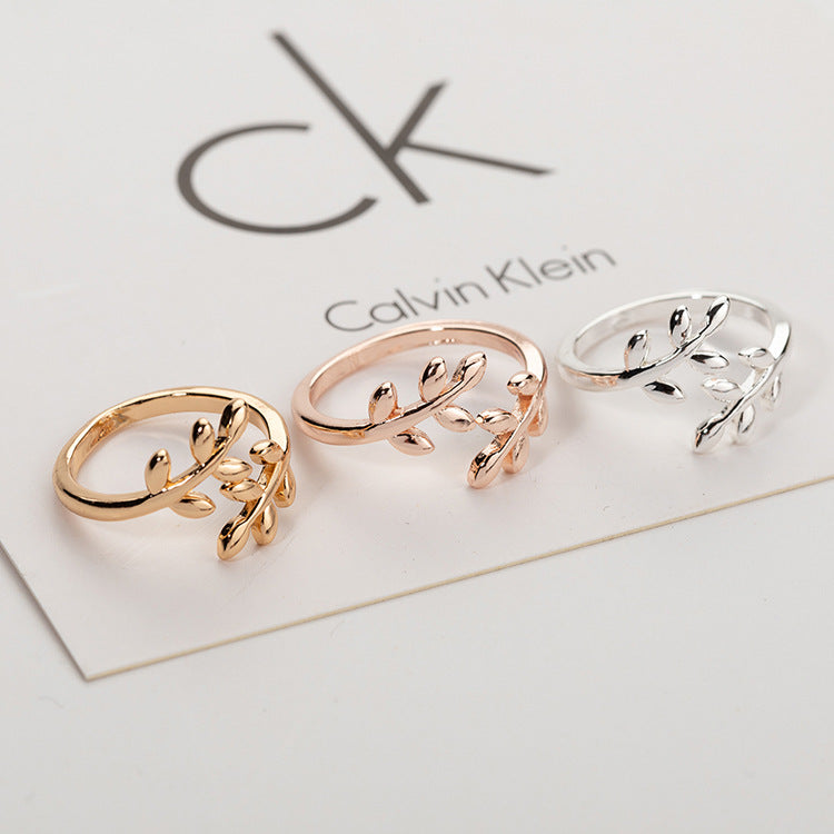 Copper Leaf Ring