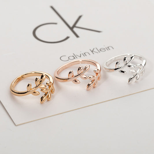 Copper Leaf Ring
