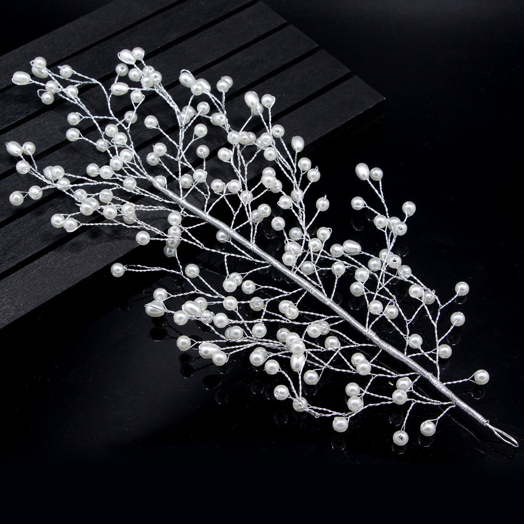 Pearl Leaf Bridal Hair Comb | Handmade Wedding Photography