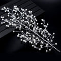 Pearl Leaf Bridal Hair Comb | Handmade Wedding Photography