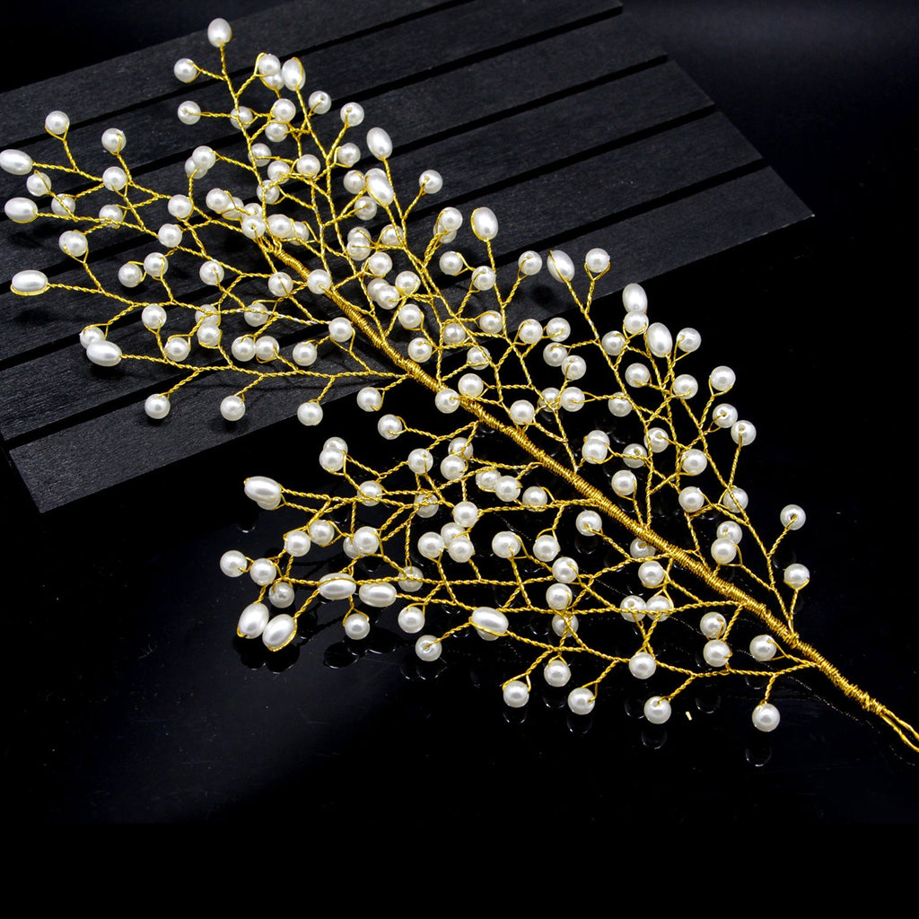 Pearl Leaf Bridal Hair Comb | Handmade Wedding Photography