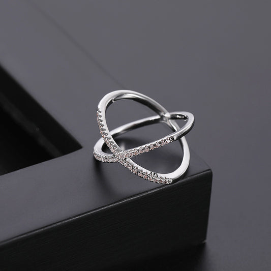 Micro Set Ring | Copper Unisex White Gold Rose Gold Sizes 6–10