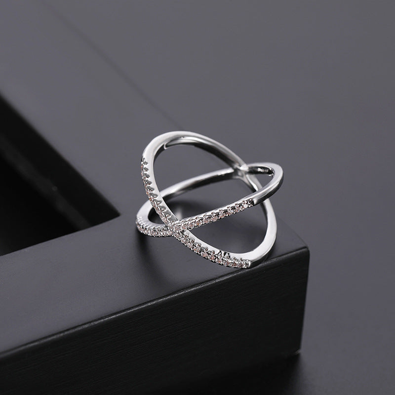 Micro Set Ring | Copper Unisex White Gold Rose Gold Sizes 6–10