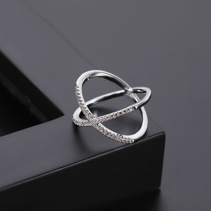 Micro Set Ring | Copper Unisex White Gold Rose Gold Sizes 6–10