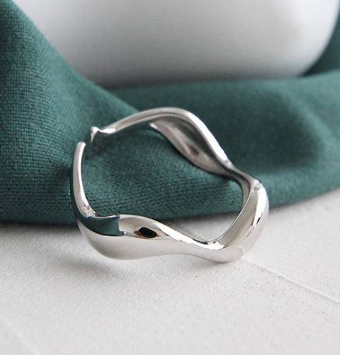 S925 Silver Wavy Ring