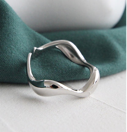 S925 Silver Wavy Ring