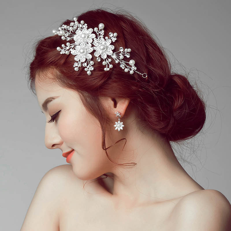 Diamond Alloy Bridal Crown | Flower Headdress Wedding Wholesale