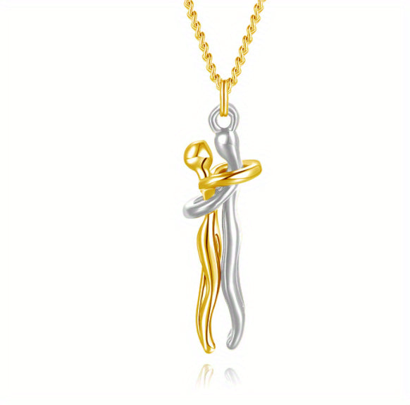 Love Hug Pendant Necklace | Unisex Collarbone Chain
