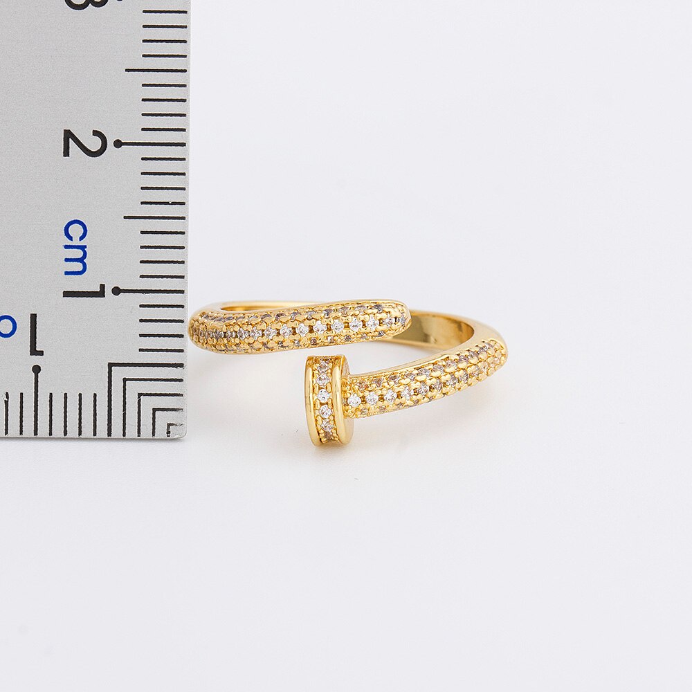 Geometric Nail Ring Set