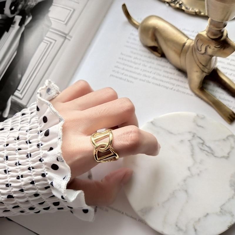 S925 Silver Geometric Knuckle Ring
