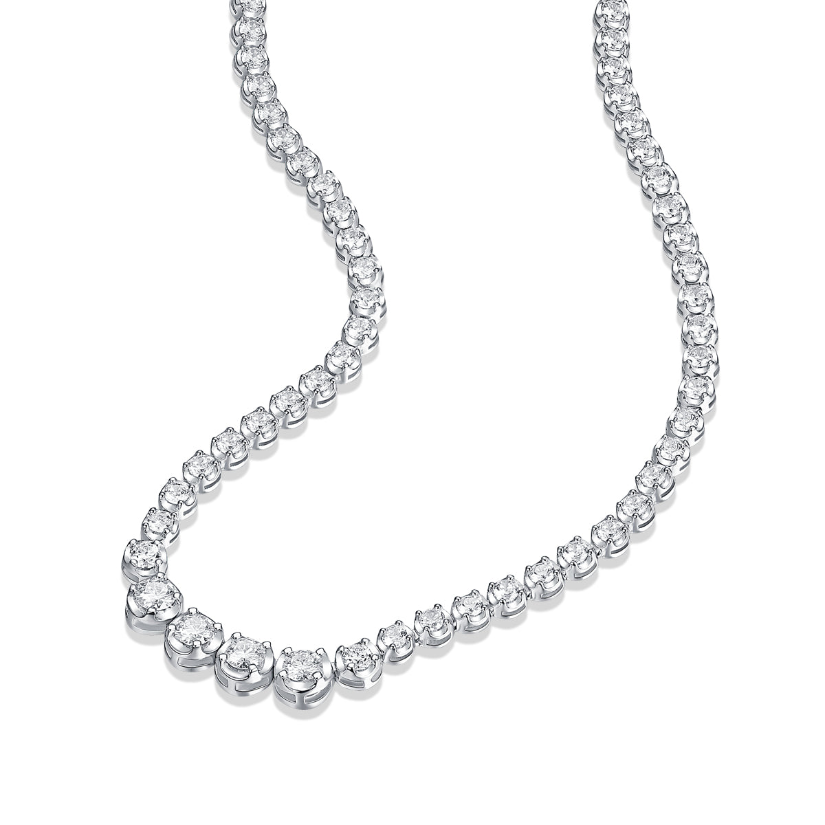 In The Name Of Light Moissanite Necklace | S925 Silver Platinum 40cm