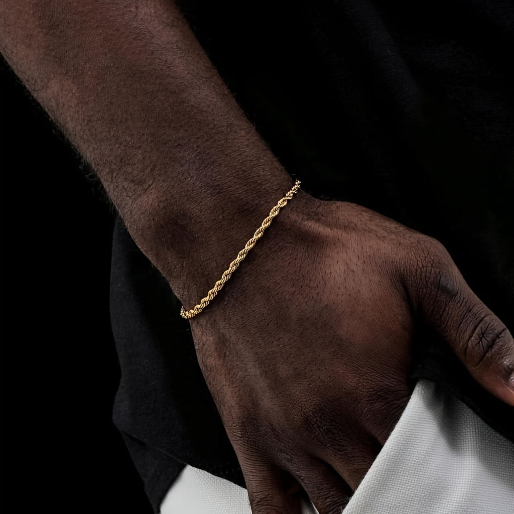 Luxury Woven Hip-Hop Bracelet for Men | Braided Party & Festival Wear