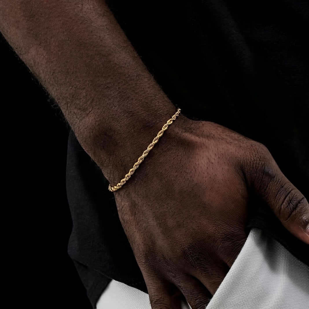 Luxury Woven Hip-Hop Bracelet for Men | Braided Party & Festival Wear