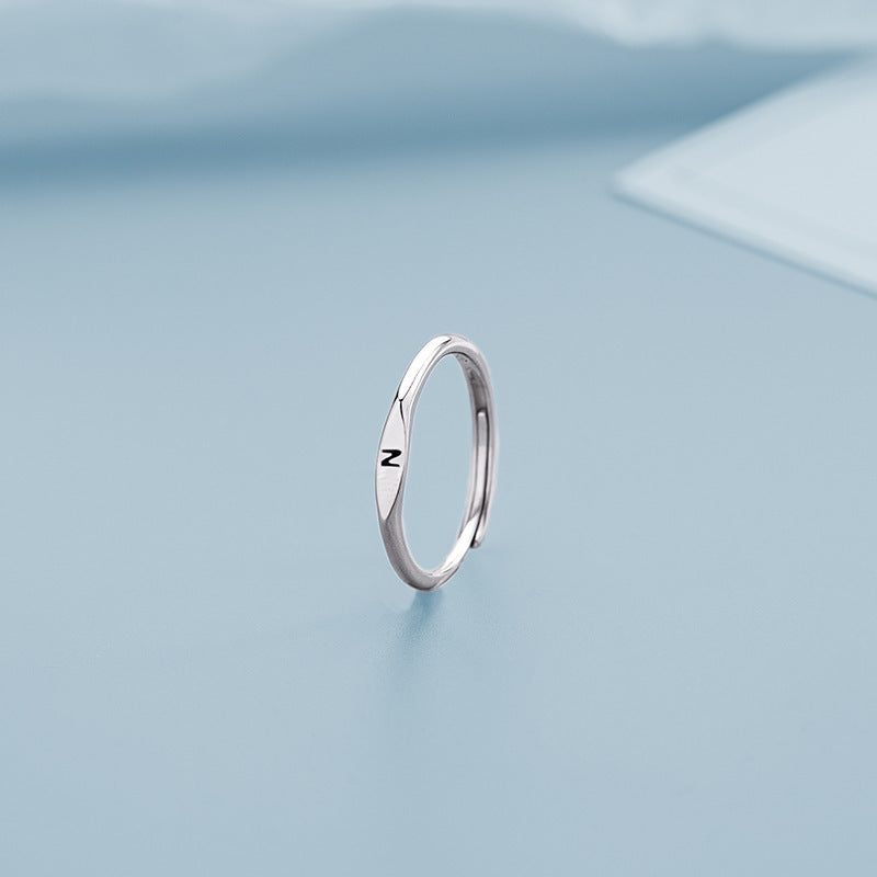 26 Letters Initial Ring | Copper Adjustable Women's Personalised