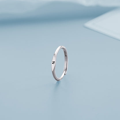 26 Letters Initial Ring | Copper Adjustable Women's Personalised