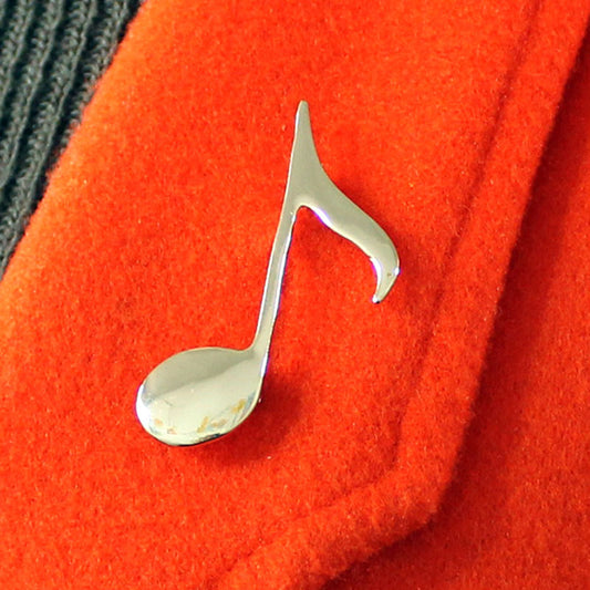 Musical Note Brooch | Alloy Electroplated Yellow Celebrity Street