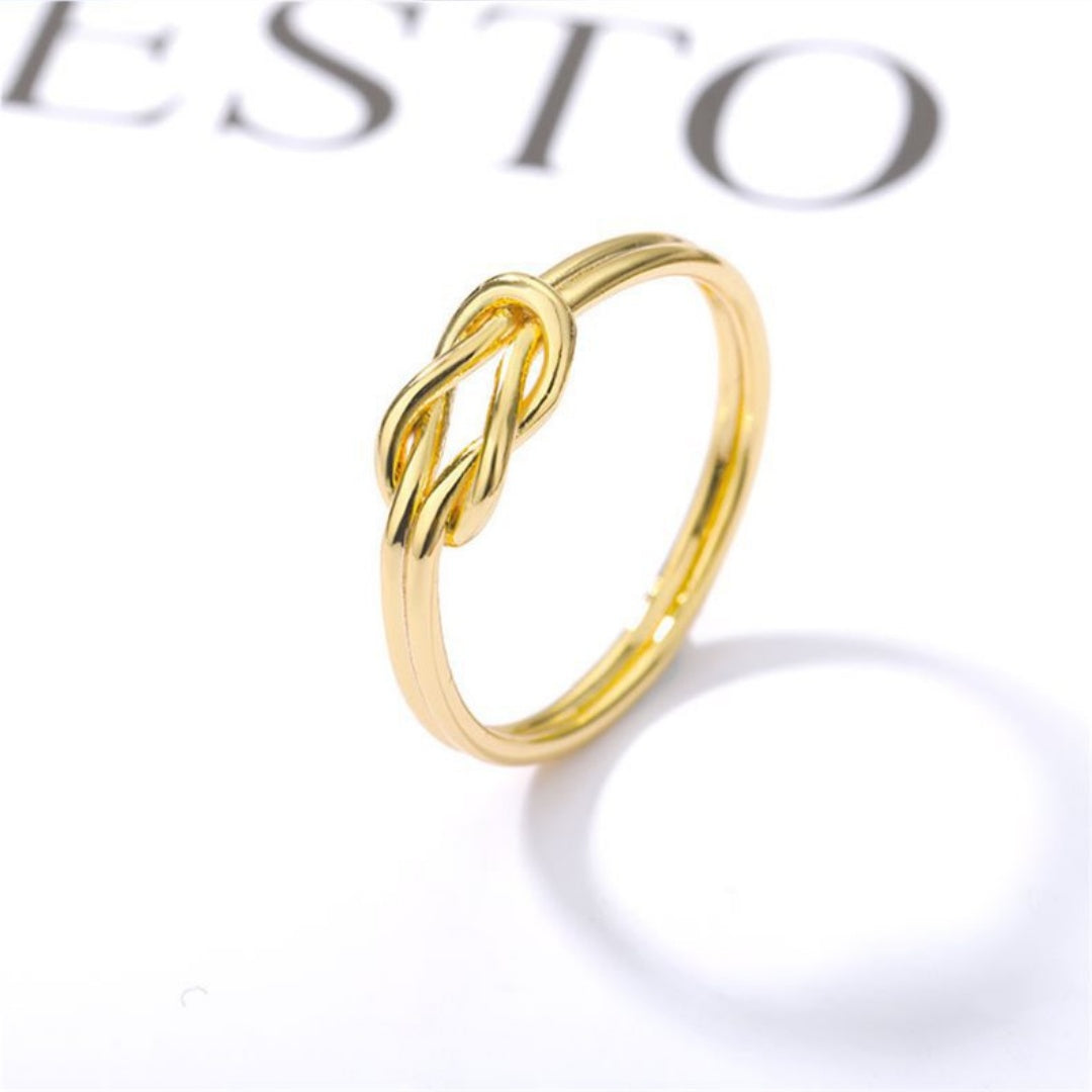 Zircon Cross Wrap Ring | Stainless Steel Women's Gold Silver